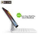 Волшебная клавиатура для Apple iPad Pro 10,9 11 2021 2020 2018 Air 4 5 2022, чехол с клавиатурой с RGB подсветкой, французский, испанский, русский, корейский