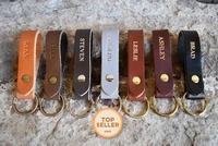 personalized leather keychain custom leather keychain monogrammed leather keychain handmade in usa gold and silver foil avai