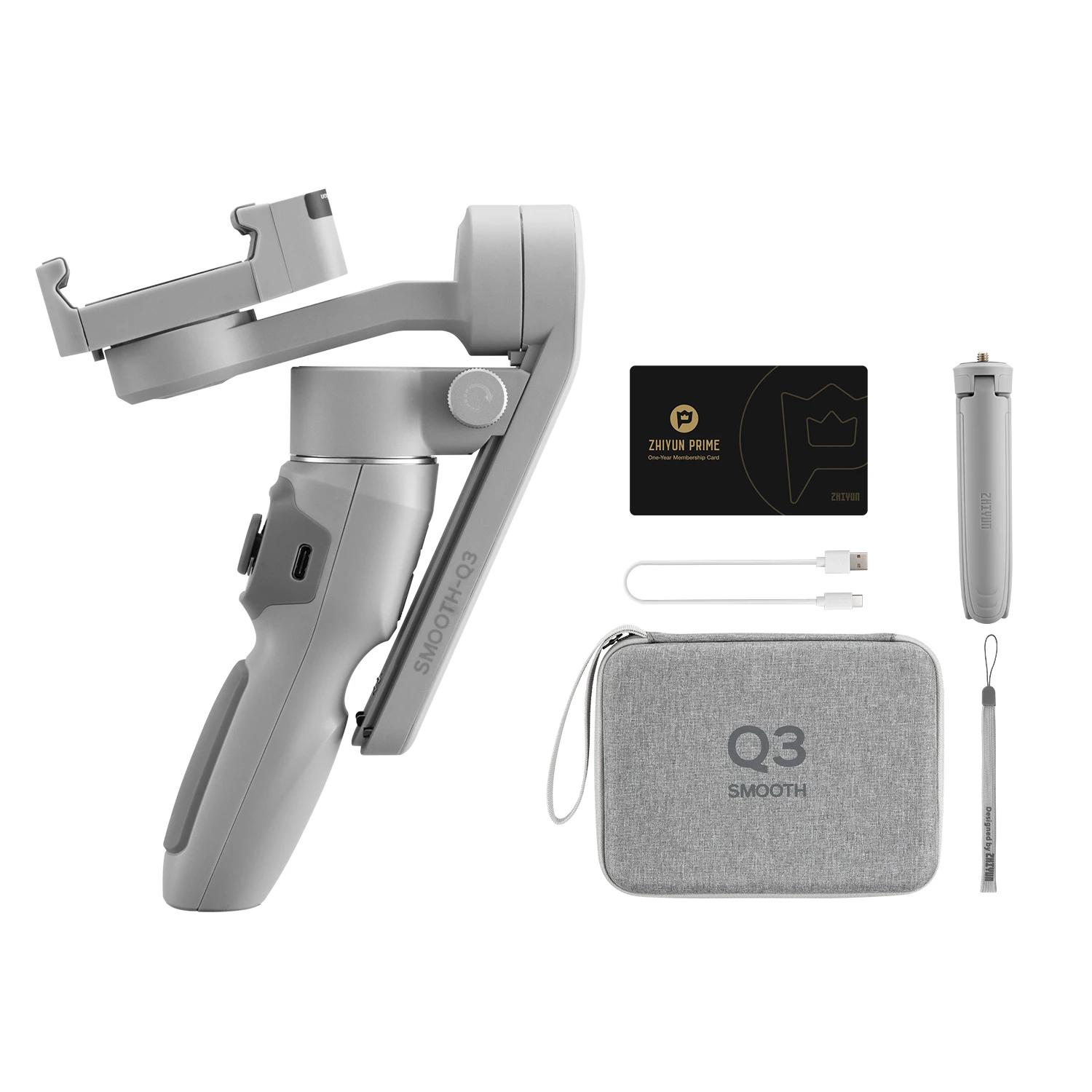 ZHIYUN Official SMOOTH Q3 Phone Gimbal 3-Axis Handheld Stabilizer for iPhone 14 pro max /Xiaomi/Huawei VS DJI OM 5