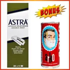 Бритвенные Лезвия для мужчин Astra, 100 шт., с двойным лезвием, Классическая бритва из нержавеющей стали для гладкого бритья