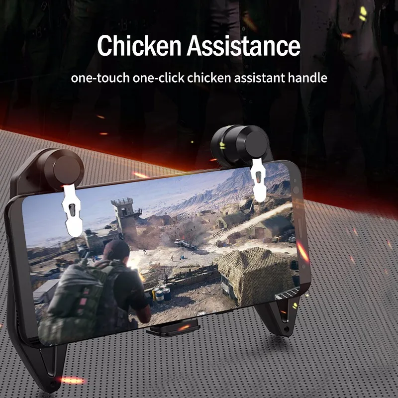 S6 PUBG игровой контроллер геймпад джойстик L1R1 триггер огонь Кнопка стрелок контроллер для iPhone Xiaomi Android мобильный телефон