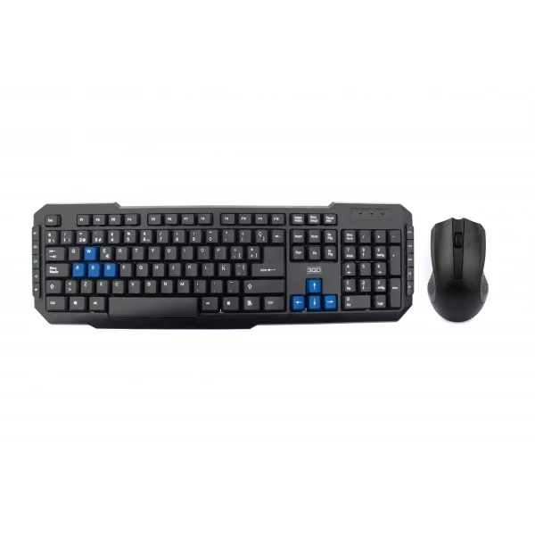 Пакет teclado и мышь 3go Drile беспроводная 1000 DPI мультимедиа цвет черный/синий|Мыши| |