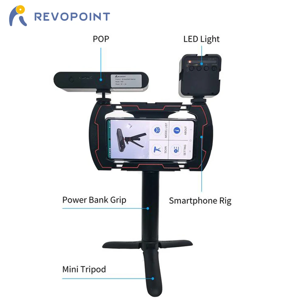 Светодиодный фсветильник для фотосъемки Revopoint новый обновленный мягсветильник