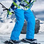 Детские лыжные штаны PHMAX для девочек, детские лыжные штаны для сноуборда, спортивная одежда для мальчиков и девочек с температурой до-30