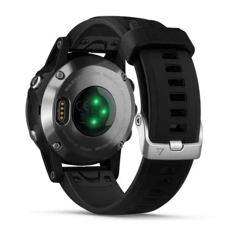 Garmin Fenix 5 серебристые с черным ремешком | Электроника