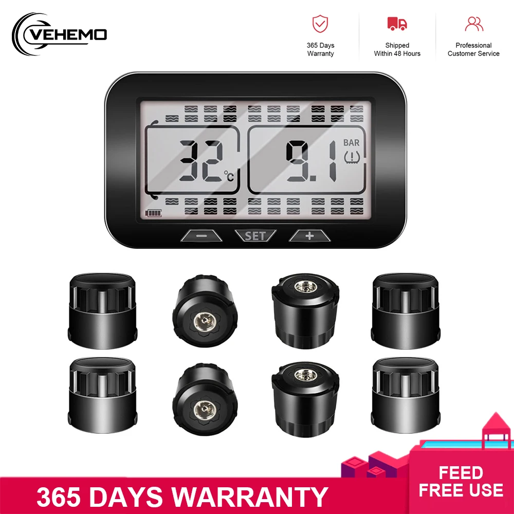 Система контроля давления в шинах беспроводная система с 6 8 внешними датчиками и