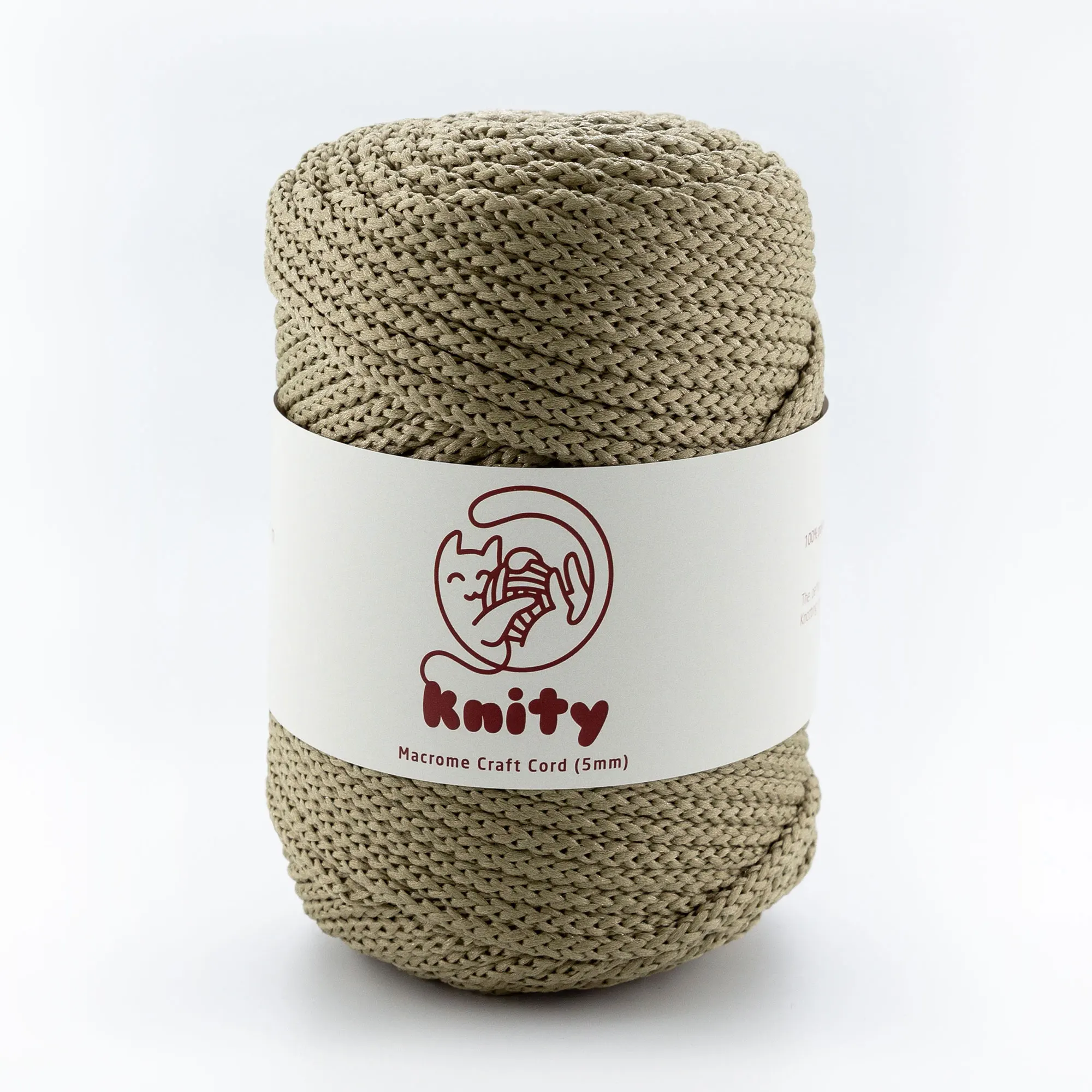 Knity Macrame Craft Cord 5mm ! Free Shipping ! Yarn Fiber Crochet Knitting Braiding Knotting Weaving Bulky Thread Chain Rope Bag