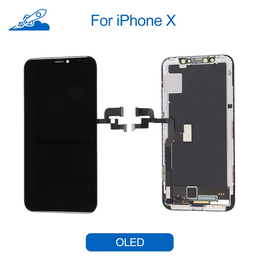 X OLED Elekworld класс A+ TFT OLED OEM для iPhone экран X XS XR XS Max ЖК-дисплей 3D сенсорный с дигитайзером запасные части в сборе - Цвет: X OLED