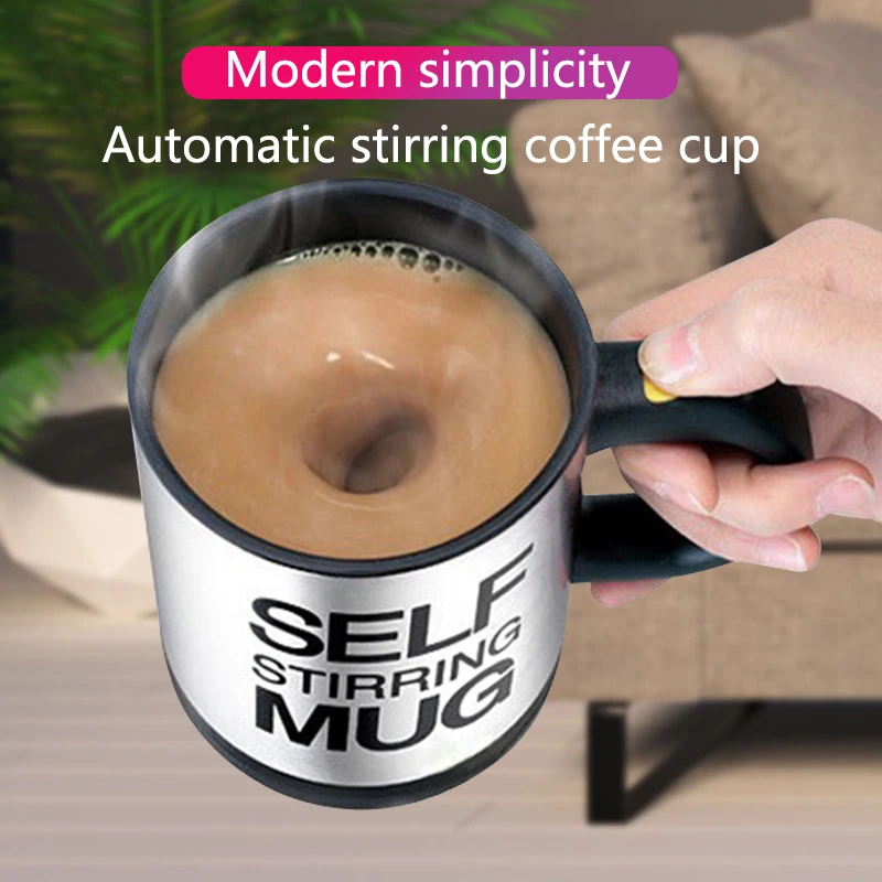 

EZSOZO 400ML Automatic Self Stirring Magnetic Mug Cordless Creative Stainless Steel Coffee Milk Mixing Cup Blender Smart Thermal