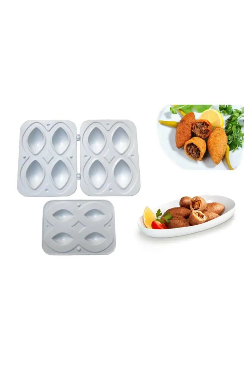 

English Anatolian Cuisine Stuffed Meatballs Meal Mold of Homeland Dishes English Can Make Manual Maker Pressing Mold Kibbeh Kiteli