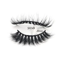 shegoal 5 pairs faux mink strip lashes extension free shipping professional makeup kit eyelash box fluffy glitter brush private