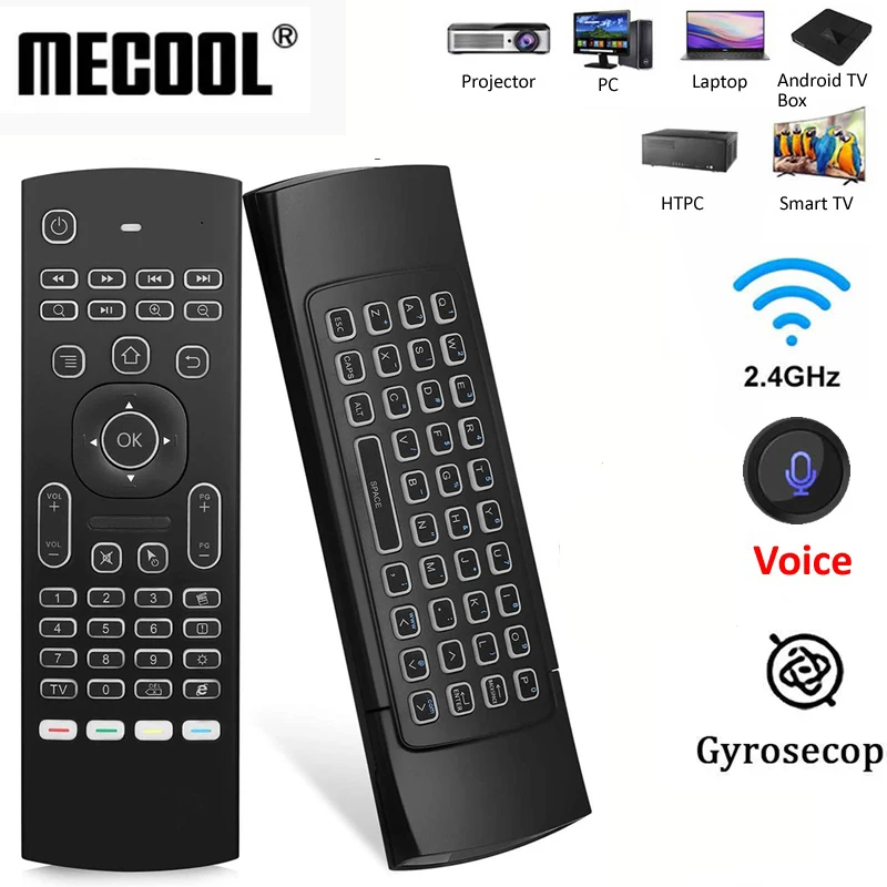 MX3 пульт дистанционного управления Air Fly Mouse 2 4G RF Беспроводная мини клавиатура с