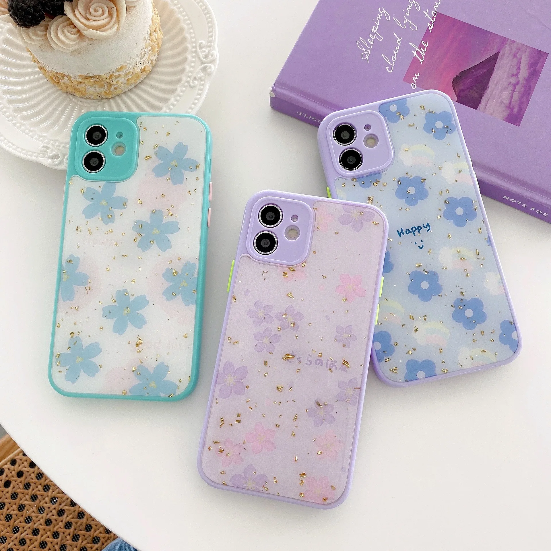 

Daisy Flower Colored Phone Case For iPhone 12 13 Pro Max Mini 11 Pro Max X XR XS MAX SE2020 8 7 Plus 6 6S Plus NEW Back Cover