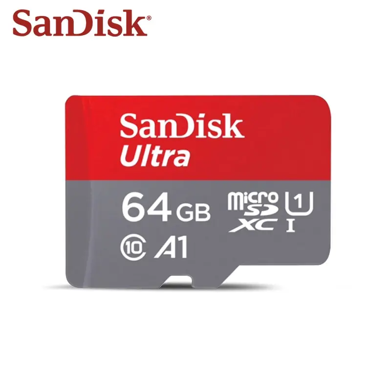 Карта памяти Micro Sd Sandisk карта Class10 TF card 16 ГБ 32 64 128 80 МБ/с. для смартфона и настольного
