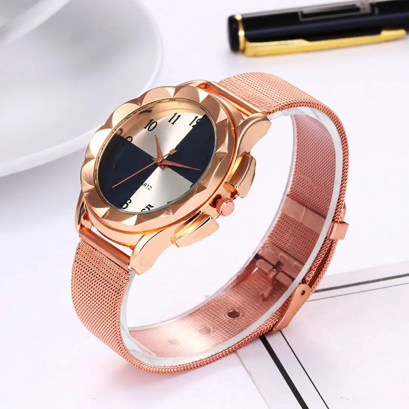 Женские кварцевые часы с римскими цифрами из нержавеющей стали | Наручные