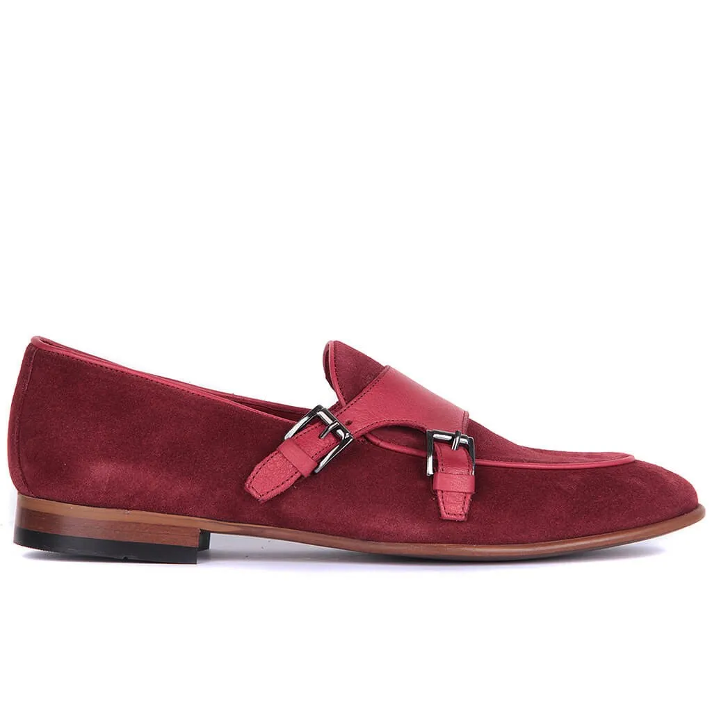 Sail-Lakers/бордовая замшевая мужская повседневная обувь из натуральной кожи