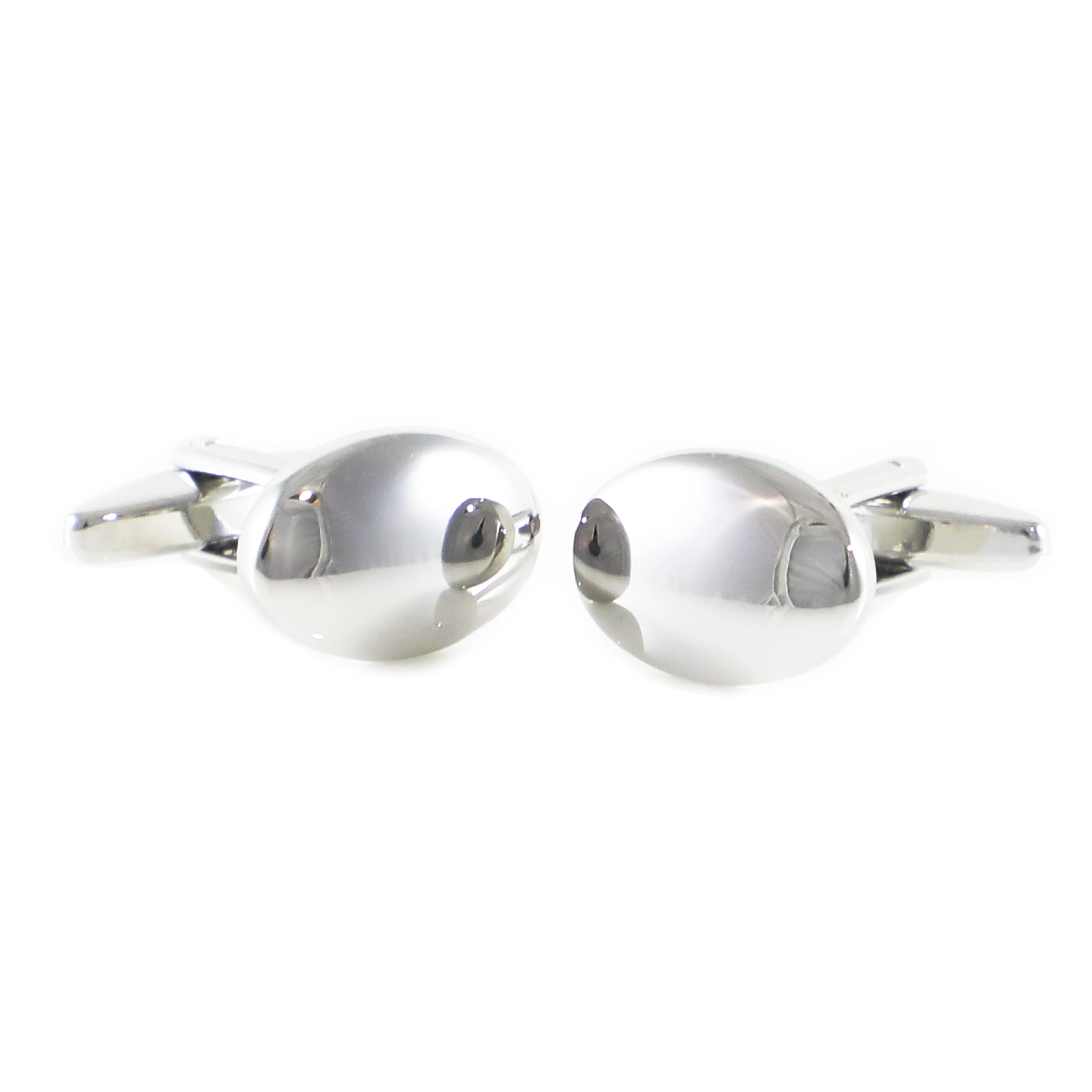 Модные Серебристые купольные овальные запонки на День отца день рождения |