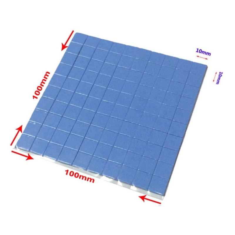 

High Quality 100mm*100mm*1mm GPU CPU Heatsink Cooling Thermal Conductive Silicone Pad