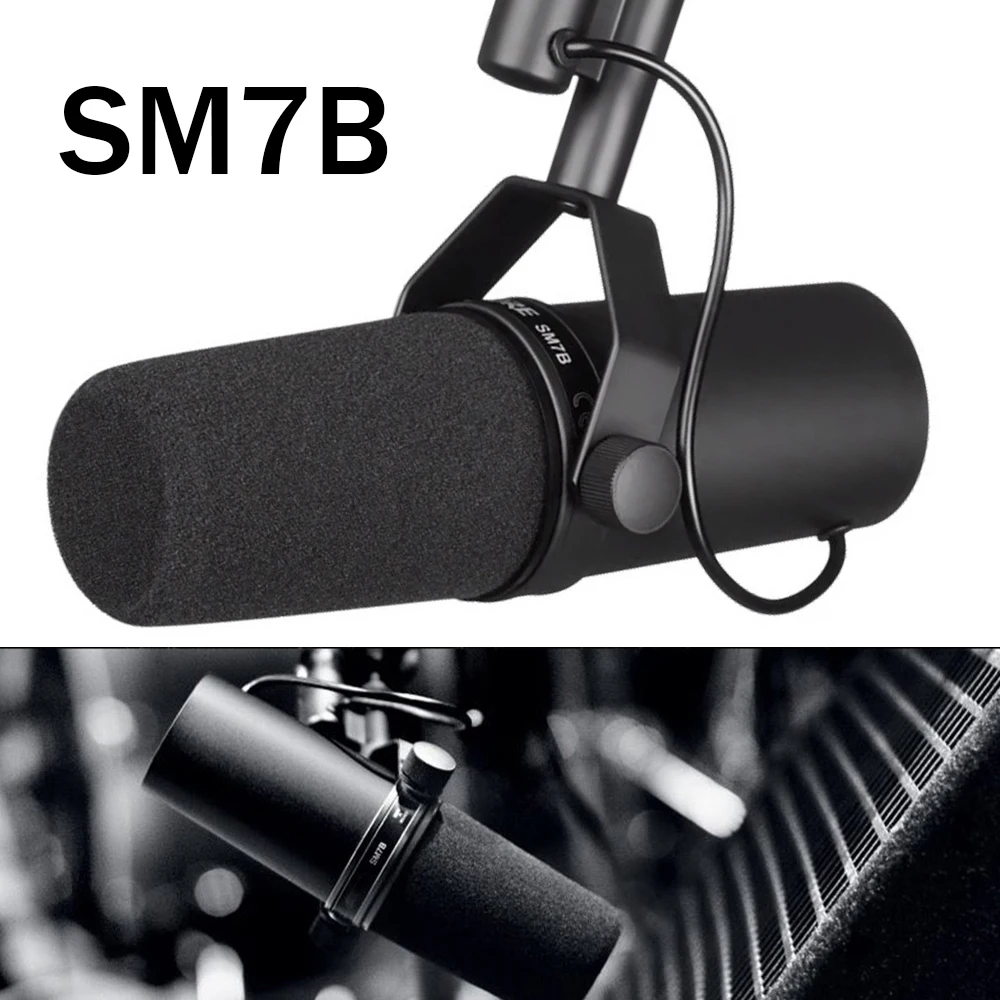 

Студийный микрофон Betagear SM7B, кардиоидный динамический микрофон, конденсаторный микрофон для записи вокала в реальном времени, трансляционн...