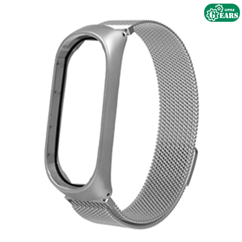 Браслет Xiaomi Mi Band 4 в металлическом корпусе запасной Регулируемый сменный MI 3 с