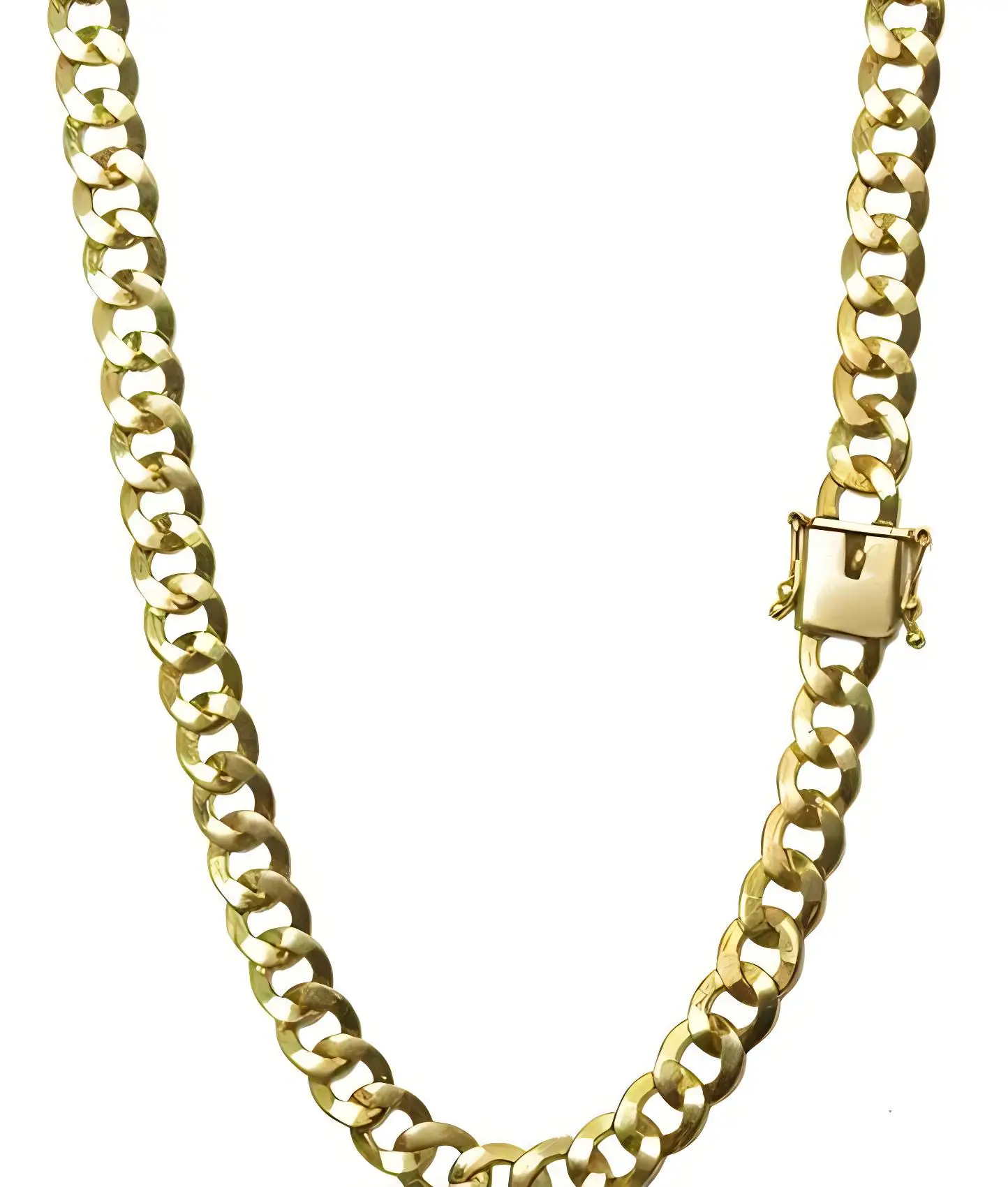 

GRUMET PITBULL Laminated Chain 6MM Identical 18K Gold (Old Currency) Eternal Color Guarantee! Ancient Currency Jewelry