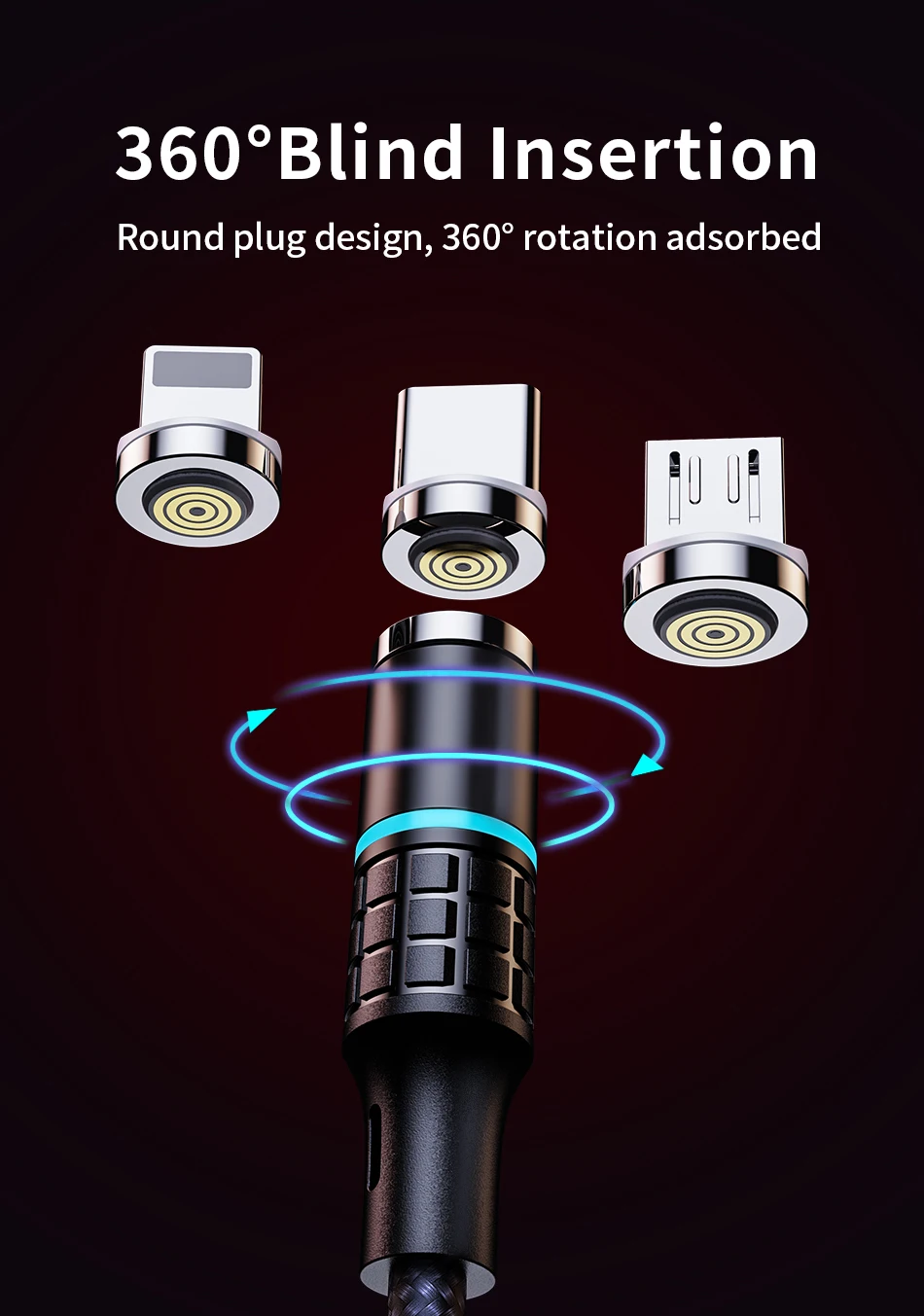 Udyr Магнитный кабель Micro usb type C зарядный кабель для samsung iPhone 7 6 зарядное устройство быстрый Магнитный кабель USB C Шнур адаптер для проводов