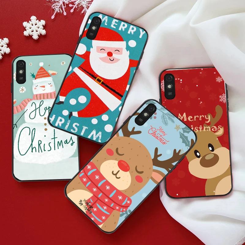 

Merry christmas Fashion Phone Case For Xiaomi Redmi 9i 9AT 9 9T 9C Note9 9Pro 9T 9S 9Pro 5G 9Pro MAX Funda Coque Back Cover