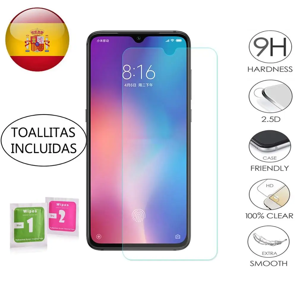 Закаленное защитное стекло для экрана Xiaomi MI 9 закаленное 9H 2.5D премиум класса 0 3
