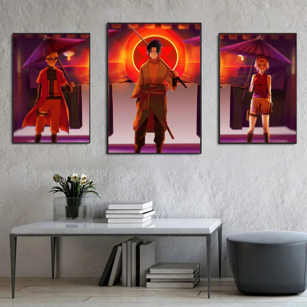 

Japanese Anime Poster Naruto Sasuke Ninja Canvas Painting Aesthetics HD Print Wall Art Pictures Bedroom Home Decoration Cuadros