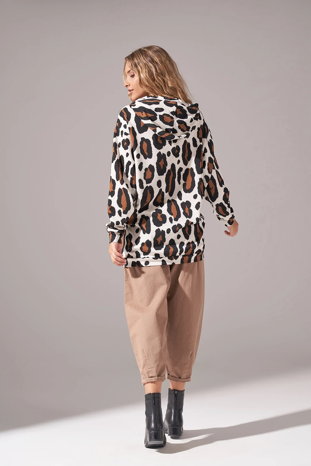 

Leopard Print Scuba Sweatshirts