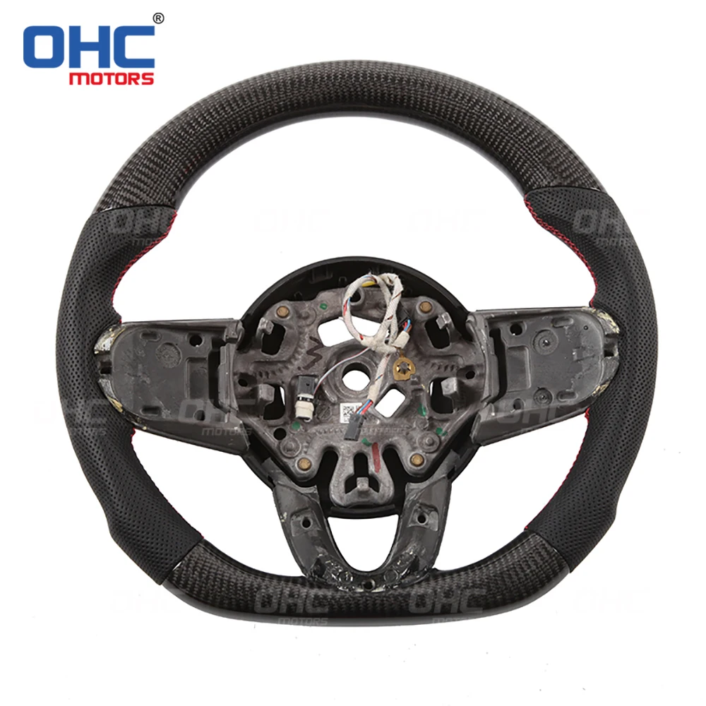 

OHC Motors Real Carbon Fiber steering wheel for Mini R59 R60 R61 F55 F56 Cooper Club-man Country-man Road-ster JC-W