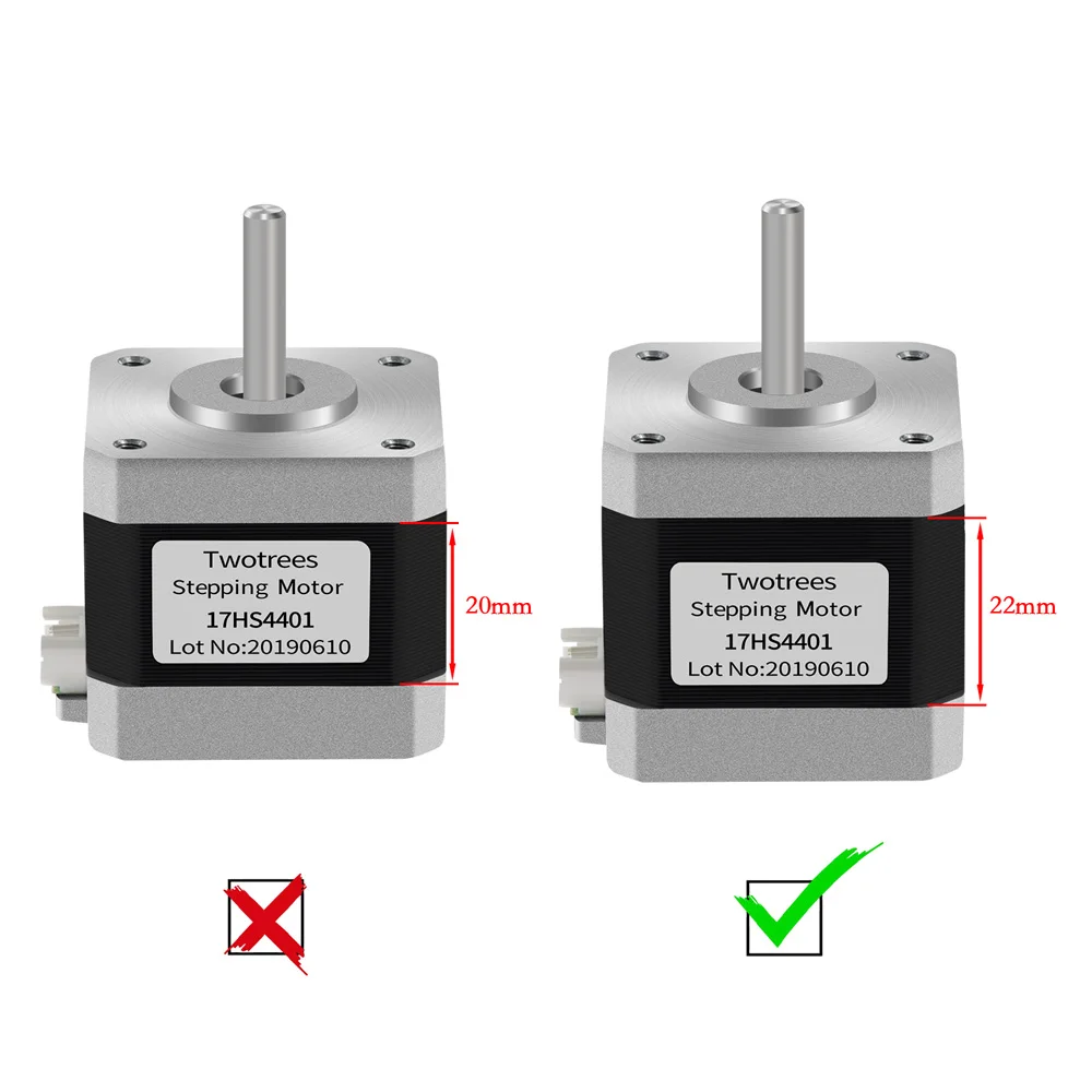 Шаговый двигатель Usongshine Nema 17 40 мм 42 дюйма 4 разъема 17HS4401 NEMA17 42bygh 1 5 А с DuPont линией