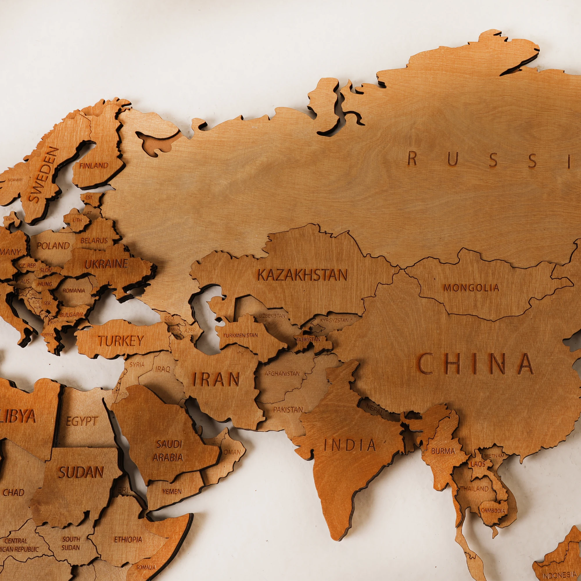 Mapa del mundo de madera, decoraci&oacute;n de pared, regalo de aniversario para marido, mapa r&uacute;stico de madera para pared, mapa de pasadores de empuje de viaje, arte de pared de madera, Boyfri-2