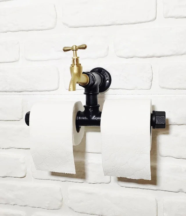 Промышленный аксессуар для водопроводного крана двойная рулонная вешалка