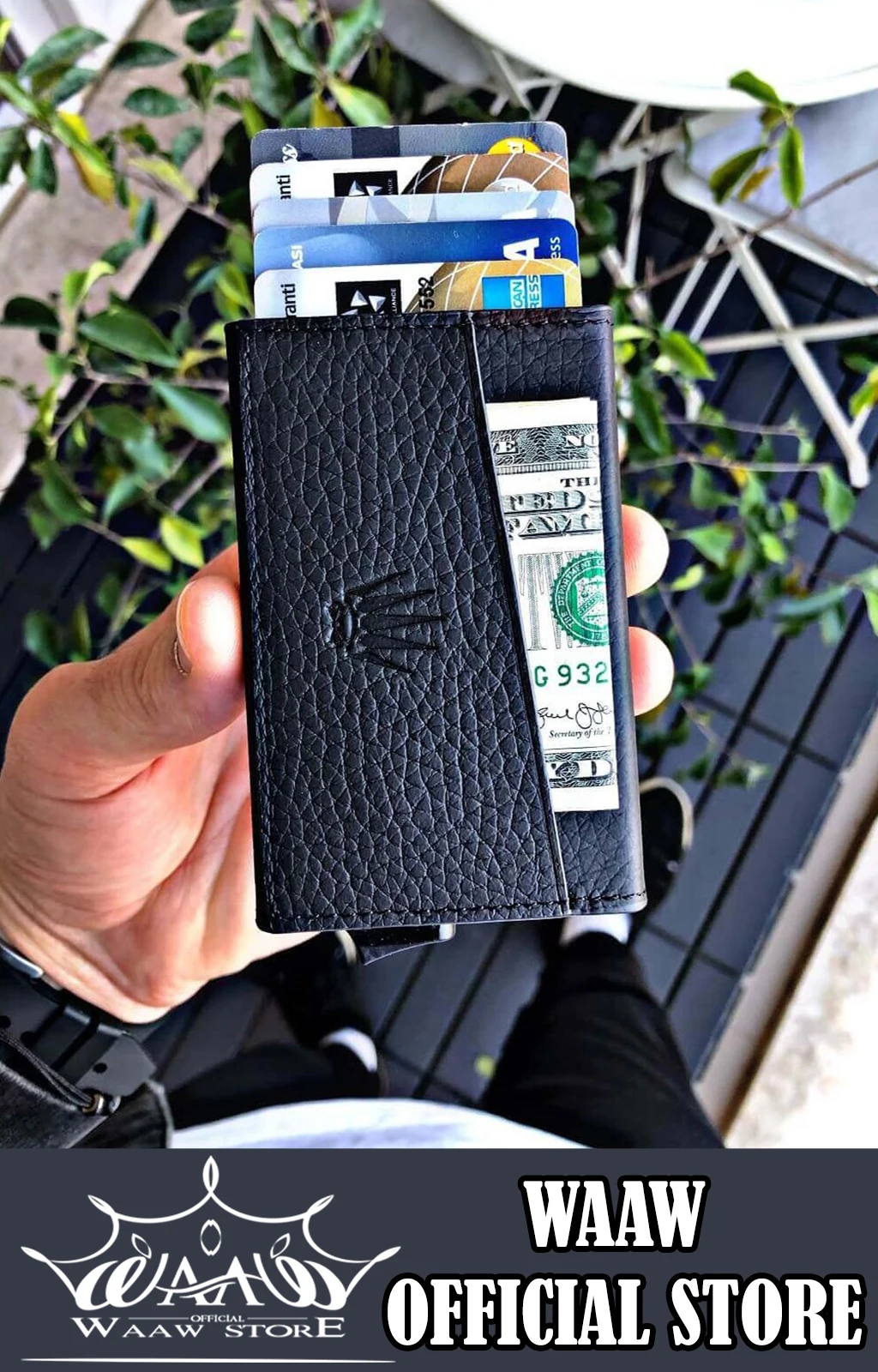 

Waaw A1029 genuine leather wallet smart mechanism RFID Technology nisex 1st class workmanship best selling made in turkey 9.5x6