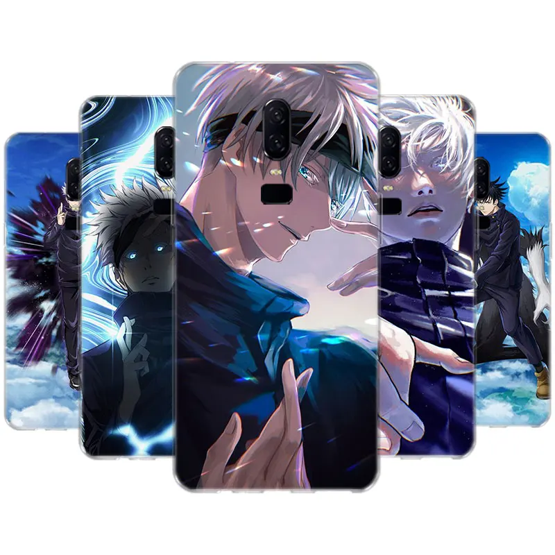 

Jujutsu Kaisen Satoru Gojo Case For OnePLus One Plus 1+ 9R 9 8T Nord 8 lite 7T 7 Pro 6T 6 5T 5 Transparent Silicone Cover Coque