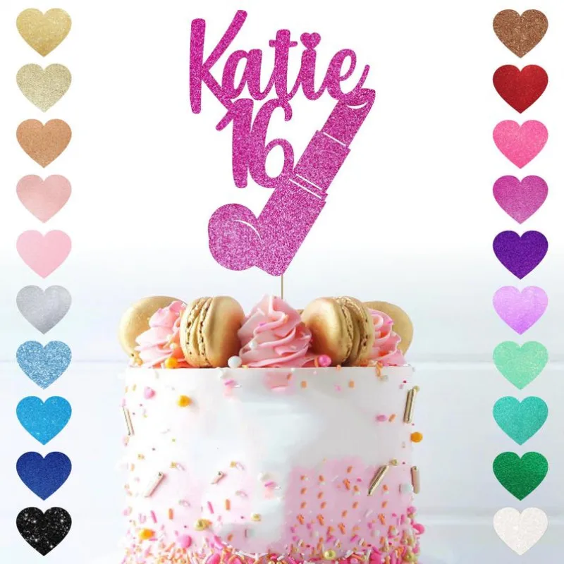 Индивидуальная помада топпер для торта блестящий Топпер на заказ персональные