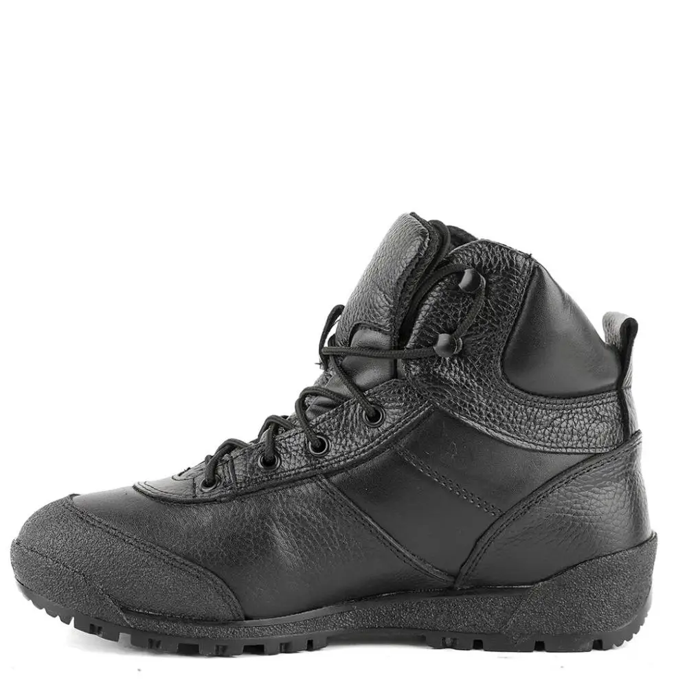 Мужские армейские ботильоны натуральная кожа черный | Обувь