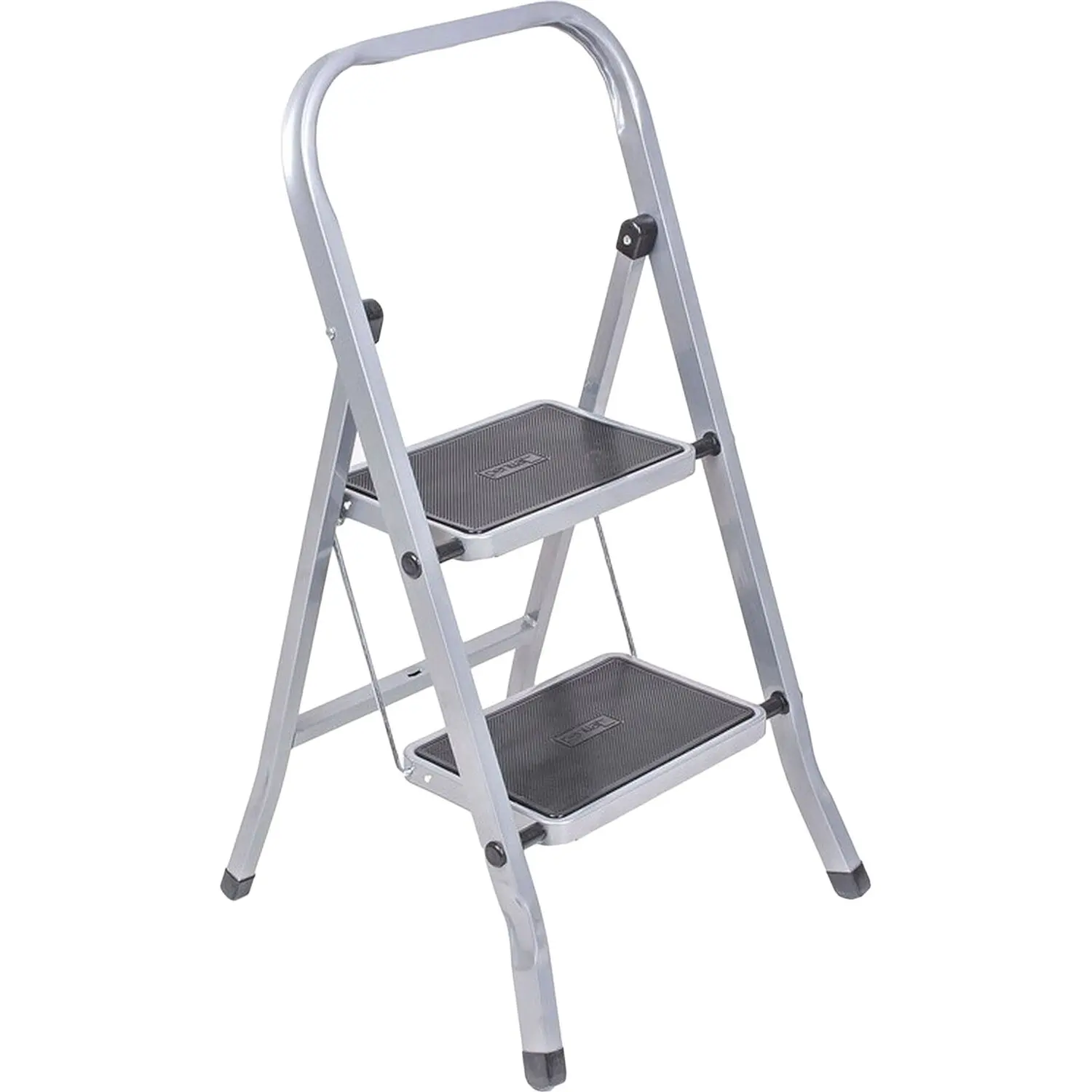 Стремянка стальная 2 прорезиненных площадки-ступени 450см до 120кг 3 75кг CLASS PLUS Dogrular |