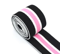 1 12 elastic headband colorful striped elastic webbing elastic waistband elastic 38mm strap webbing by the yard