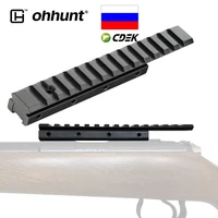 ohhunt hunting extension dovetail rail mount 11mm to 21mm picatinny rail adapter scope mount for tactical optical sights