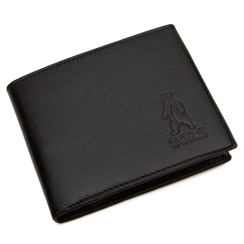 Genuine Leather wallet men credit card business holder money pocket bag 100% id bag calf