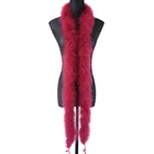 Пушистая шаль wcfeather, 2 ярда, боа из перьев марабу окрашенная шаль из индейки, украшение для свадебной вечеринки, шарф с перьями