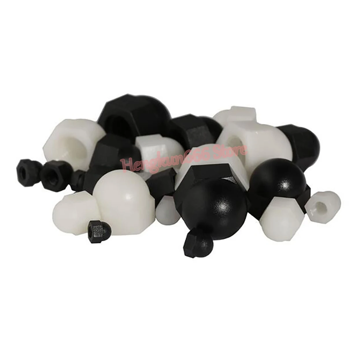 Пластиковые колпачки гайки купольная головка гайка нейлоновые черные/белые