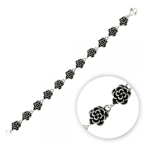 

Silver 925 Sterling Rose Bracelet