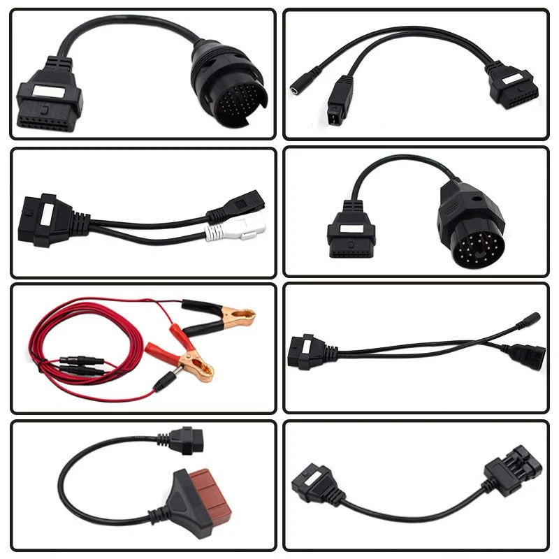 A +++ качественный кабель преобразователя OBD2 Полный комплект 8 шт. кабелей для
