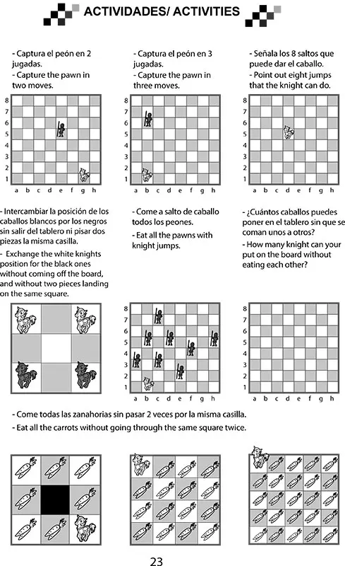 Шахматный буклет для раскраски 2. Раскрась фигуры и узнай их название ценность. На