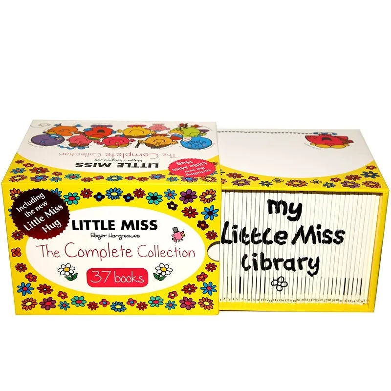 Набор книг в коробке Mr Men set 50 books / Little Miss 37 обучение английскому | Канцтовары для