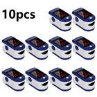 Пульсоксиметр Пальчиковый цифровой, прибор для измерения пульса и уровня кислорода в крови, SPO2 PR, забота о здоровье, 10 шт.