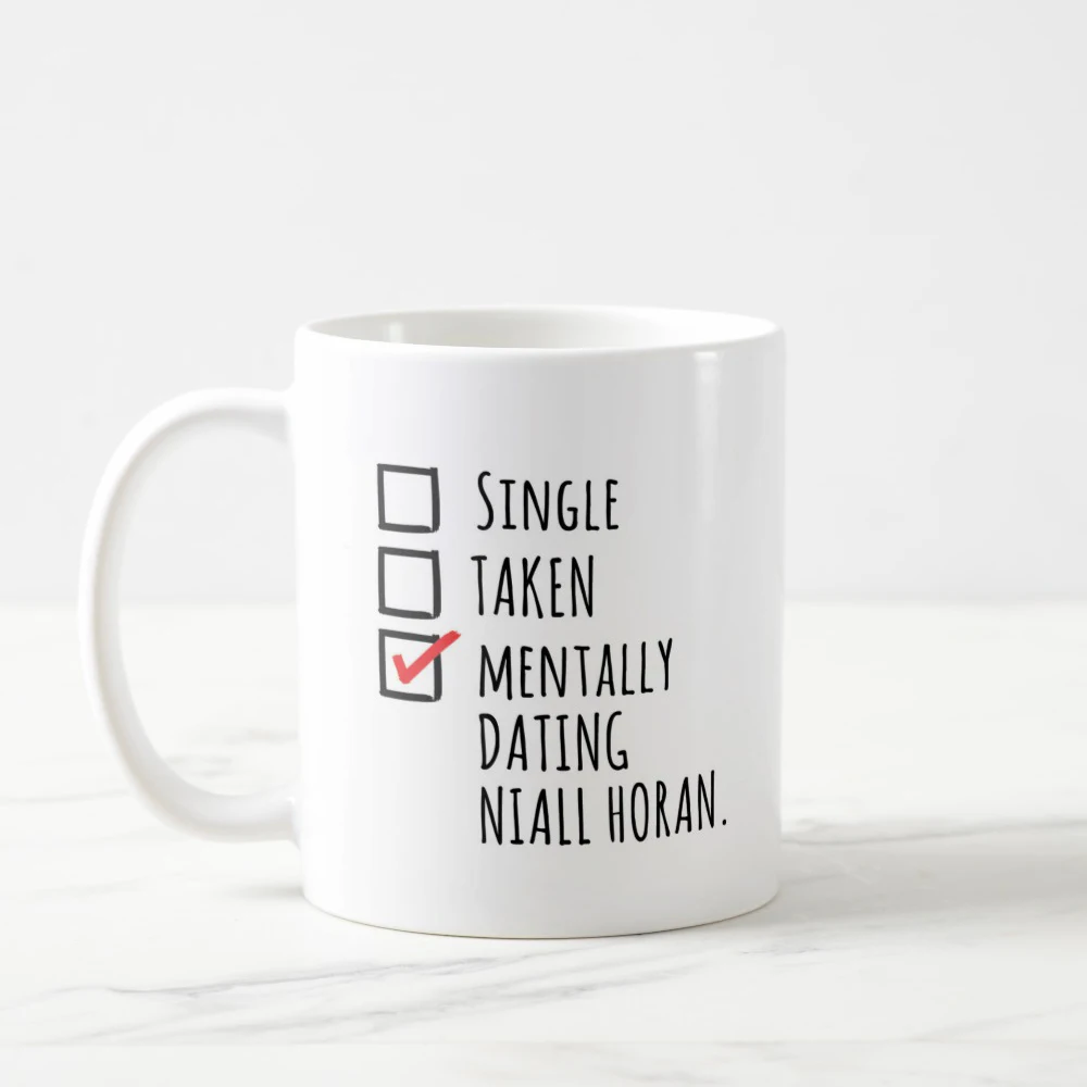 Ментальные свидания Niall Horan кружка одно направление Merch niall тур NH логотип 11
